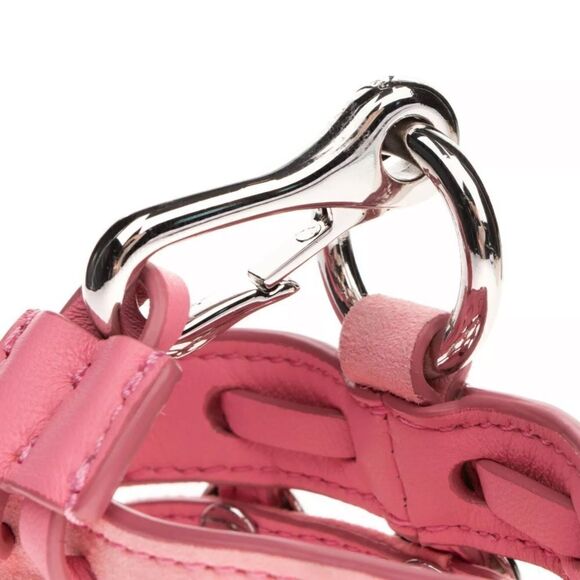 ALEXANDER WANG ROXY Leather Cage Bucket Bag Charm HANDCRAFTED Studded - Picture 6 of 12